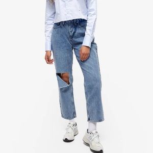 Good American Good 90s Duster Jeans in Blue950